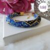 CHIC & ELEGANCE || Bracelet Crocheté Fait Main En Acier Inoxydable Et Perles “Miyuki”