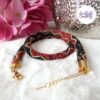 CHIC & ELEGANCE || Collier Crocheté Acier Inoxydable en Spirales avec Perles "Miyuki"