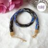 CHIC & ELEGANCE || Collier Crocheté Acier Inoxydable en Spirales avec Perles "Miyuki"