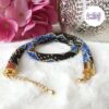 CHIC & ELEGANCE || Collier Crocheté Acier Inoxydable en Spirales avec Perles "Miyuki"