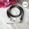 SPARKLING DREAMS || Collier Crocheté Fait Main Acier Inoxydable et Perles “Miyuki”
