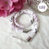 FLEURS DE CERISIER || Collier Crocheté à la main en Acier Inoxydable et Perles "Miyuki"