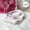 FLEURS DE CERISIER || Collier Crocheté à la main en Acier Inoxydable et Perles "Miyuki"