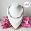 FLEURS DE CERISIER || Collier Crocheté à la main en Acier Inoxydable et Perles "Miyuki"