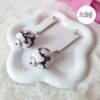 FLEURS DE CERISIER || Boucles d'Oreilles Crocheté en Spirales avec Perles "Miyuki"
