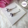 FLEURS DE CERISIER || Boucles d'Oreilles Crocheté en Spirales avec Perles "Miyuki"