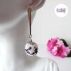 FLEURS DE CERISIER || Boucles d'Oreilles Crocheté en Spirales avec Perles "Miyuki"