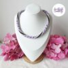 LEOPARD OF COLORS || Collier Crocheté Acier Inoxydable en Spirales avec Perles "Miyuki"