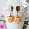 LEOPARD OF COLORS || Boucles d'oreilles Crocheté Acier Inoxydable en Spirales avec Perles "Miyuki"