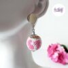 LEOPARD OF COLORS || Boucles d'oreilles Crocheté Acier Inoxydable en Spirales avec Perles "Miyuki"