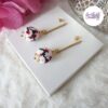 FLEURS DE CERISIER || Boucles d'Oreilles Crocheté en Spirales avec Perles "Miyuki"