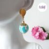 LEOPARD OF COLORS || Boucles d'oreilles Crocheté Acier Inoxydable en Spirales avec Perles "Miyuki"