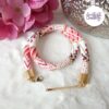 FLEURS DE CERISIER || Collier Crocheté à la main en Acier Inoxydable et Perles "Miyuki"