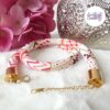 FLEURS DE CERISIER || Collier Crocheté à la main en Acier Inoxydable et Perles "Miyuki"