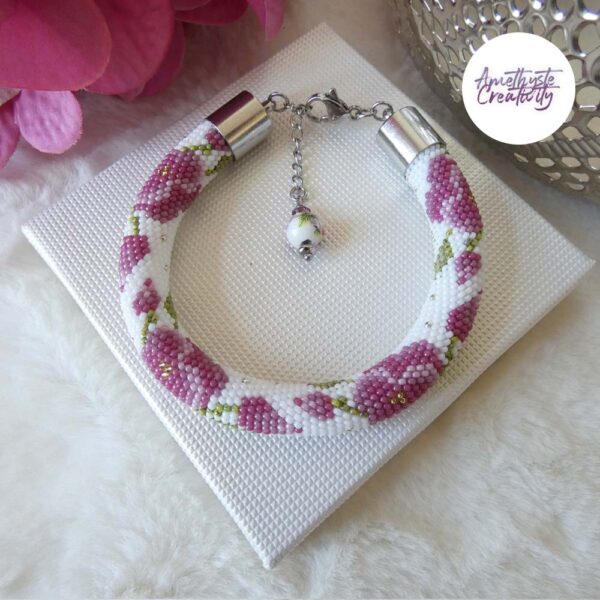 TELIA || Bracelet Crocheté Fait main en Perles “Miyuki” & Perles Ceramiques