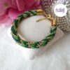 SELEN || Bracelet Crocheté Fait Main En Acier Inoxydable Et Perles “Miyuki”, Mesh en Crystal