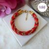 SELEN || Bracelet Crocheté Fait Main En Acier Inoxydable Et Perles “Miyuki”, Mesh en Crystal