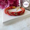 SELEN || Bracelet Crocheté Fait Main En Acier Inoxydable Et Perles “Miyuki”, Mesh en Crystal