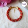 SELEN || Bracelet Crocheté Fait Main En Acier Inoxydable Et Perles “Miyuki”, Mesh en Crystal