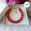 SELEN || Bracelet Crocheté Fait Main En Acier Inoxydable Et Perles “Miyuki”, Mesh en Crystal
