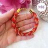 SELEN || Bracelet Crocheté Fait Main En Acier Inoxydable Et Perles “Miyuki”, Mesh en Crystal