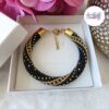 SPARKLING DREAMS || Bracelet Crocheté Fait Main En Acier Inoxydable Et Perles “Miyuki”