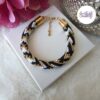 SELEN || Bracelet Crocheté Fait Main En Acier Inoxydable Et Perles “Miyuki”, Mesh en Crystal
