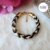 SELEN || Bracelet Crocheté Fait Main En Acier Inoxydable Et Perles “Miyuki”, Mesh en Crystal