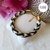 SELEN || Bracelet Crocheté Fait Main En Acier Inoxydable Et Perles “Miyuki”, Mesh en Crystal