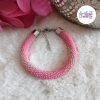 SPARKLING DREAMS || Bracelet Crocheté Fait Main En Acier Inoxydable Et Perles “Miyuki”