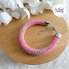 SPARKLING DREAMS || Bracelet Crocheté Fait Main En Acier Inoxydable Et Perles “Miyuki”