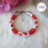 TELIA || Bracelet Crocheté Fait main en Perles “Miyuki” - Rouge