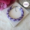 SELEN || Bracelet Crocheté Fait Main En Acier Inoxydable Et Perles “Miyuki”, Mesh en Crystal