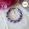 SELEN || Bracelet Crocheté Fait Main En Acier Inoxydable Et Perles “Miyuki”, Mesh en Crystal