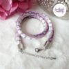 LITTLE FLOWERS || Collier Crocheté Acier Inoxydable en Spirales avec Perles "Miyuki"
