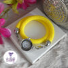 Bracelet Multi rang Montre Fait Main en Perles "Miyuki" Noires et Acier Inoxydable