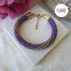 SPARKLING DREAMS || Bracelet Crocheté Fait Main En Acier Inoxydable Et Perles “Miyuki”