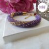 SPARKLING DREAMS || Bracelet Crocheté Fait Main En Acier Inoxydable Et Perles “Miyuki”