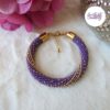 SPARKLING DREAMS || Bracelet Crocheté Fait Main En Acier Inoxydable Et Perles “Miyuki”