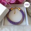 SPARKLING DREAMS || Bracelet Crocheté Fait Main En Acier Inoxydable Et Perles “Miyuki”