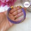 SPARKLING DREAMS || Bracelet Crocheté Fait Main En Acier Inoxydable Et Perles “Miyuki”