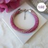 SPARKLING DREAMS || Bracelet Crocheté Fait Main En Acier Inoxydable Et Perles “Miyuki”