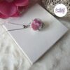 TELIA || Pendentif Crocheté Fait Main en Perles "Miyuki" - Violet Parme