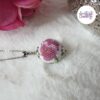 TELIA || Pendentif Crocheté Fait Main en Perles "Miyuki" - Violet Parme