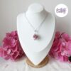 TELIA || Pendentif Crocheté Fait Main en Perles "Miyuki" - Violet Parme