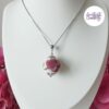 TELIA || Pendentif Crocheté Fait Main en Perles "Miyuki" - Violet Parme