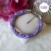 ARIA || Bracelet Crocheté Fait Main en Acier Inoxydable et Perles “Miyuki” - Violet