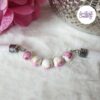 Collier Crocheté Fait Main En Acier Inoxydable Et Perles “Miyuki” & Ceramiques - Blanc Nacrée
