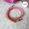 2 en 1 : Cordon pour Lunettes / Collier Acier Inoxydable Bicolor avec des perles 'Miyuki' - Rose & Doré