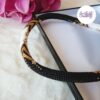 AMARIA || Collier Crocheté Fait Main en Acier Inoxydable et Perles “Miyuki”, Cristaux "Purecrystal" - Noir